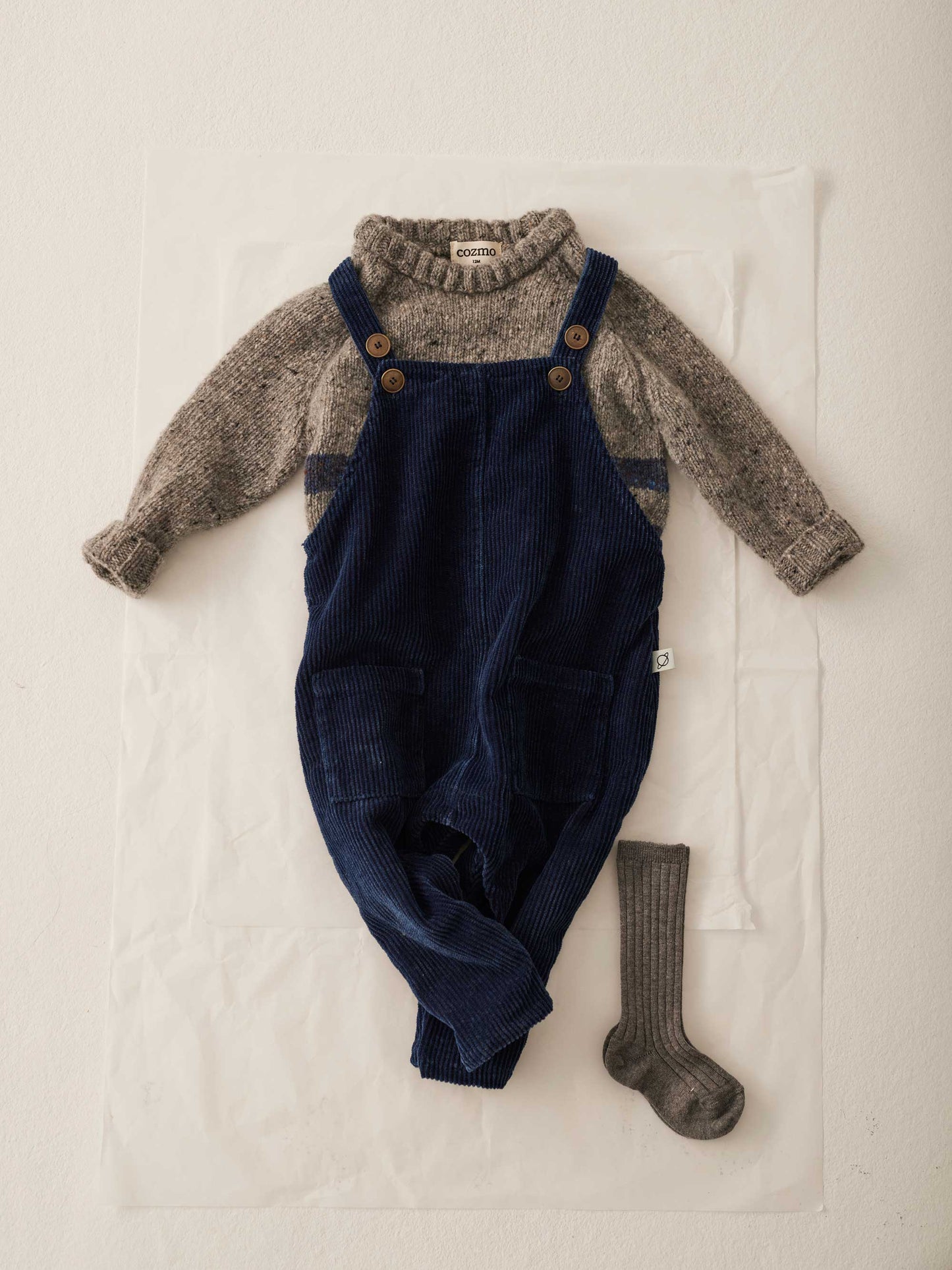 Denim Corduroy Baby Overalls
