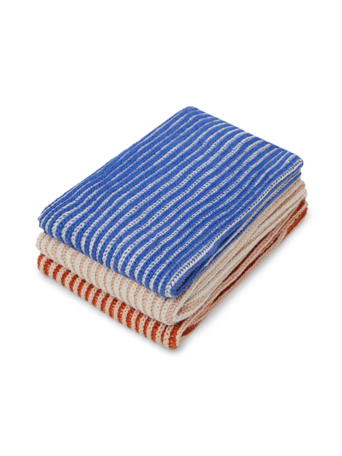 Ribbed Cobalt Cotton Dishcloths