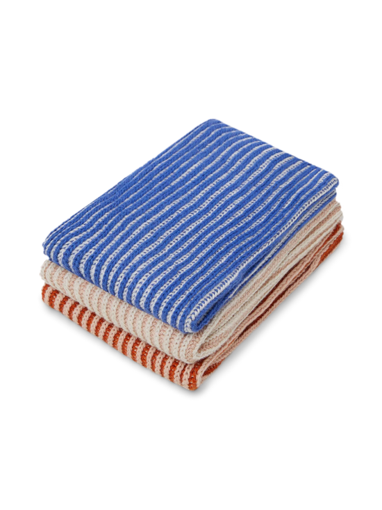 Ribbed Cobalt Cotton Dishcloths