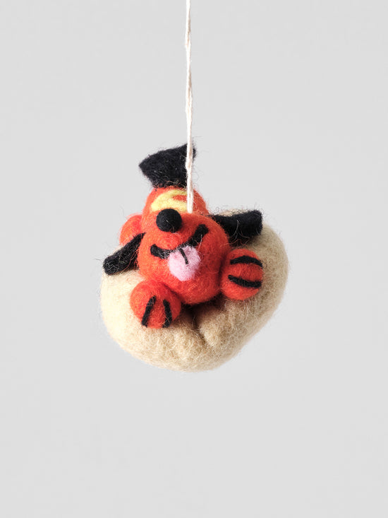 Frank, Hotdog Dog Hanging Felt Ornament