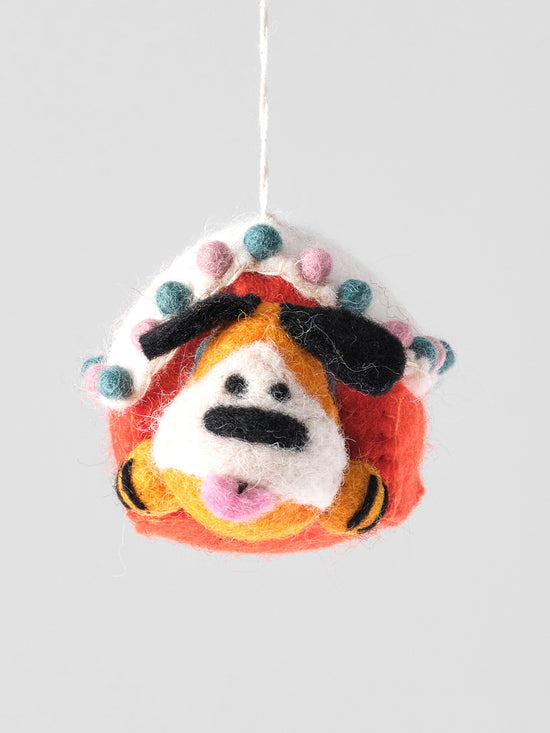 Roger, Doghouse Hanging Felt Ornament