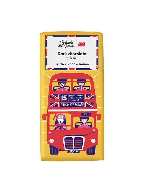 London Bus Salted Dark Chocolate Bar