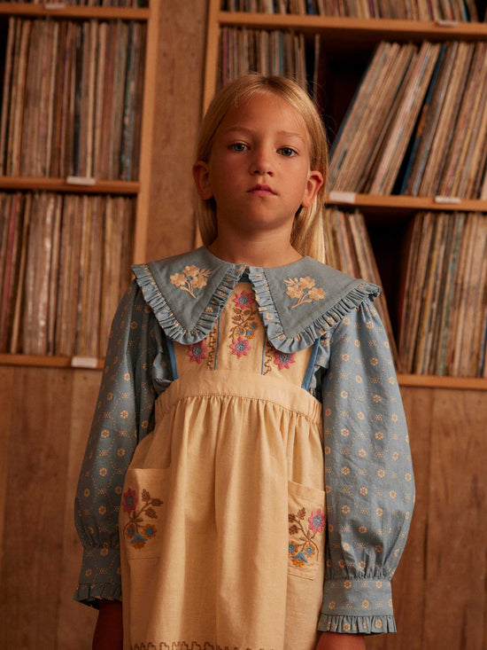 Dionne Blouse - Quilt Calico Blue Pebble