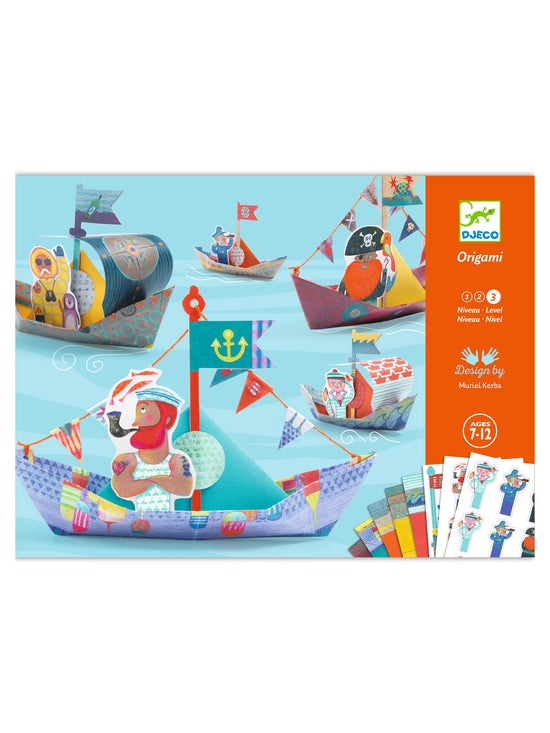 Boats on the Water Origami Kit