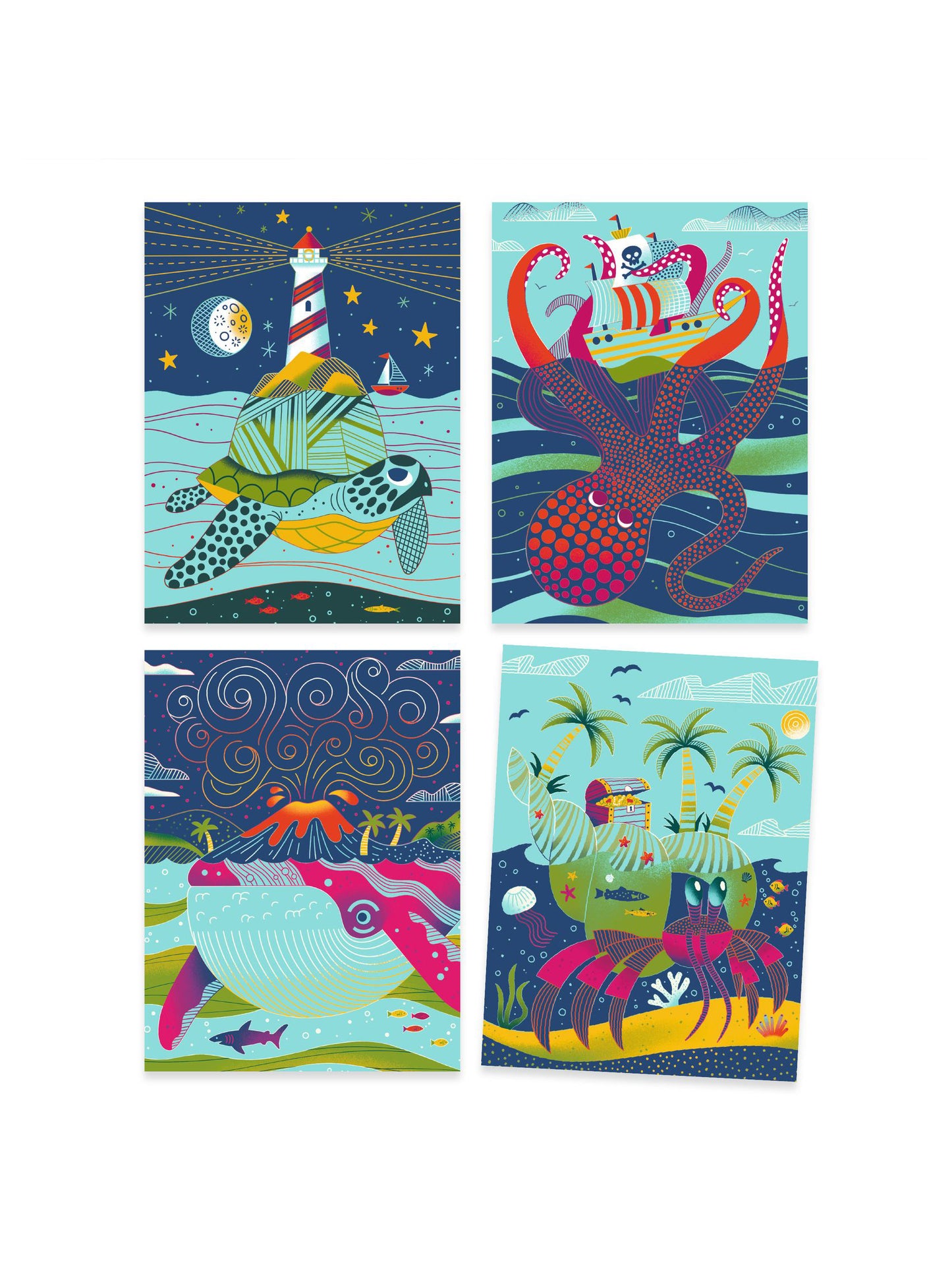 Above & Below Scratch Art