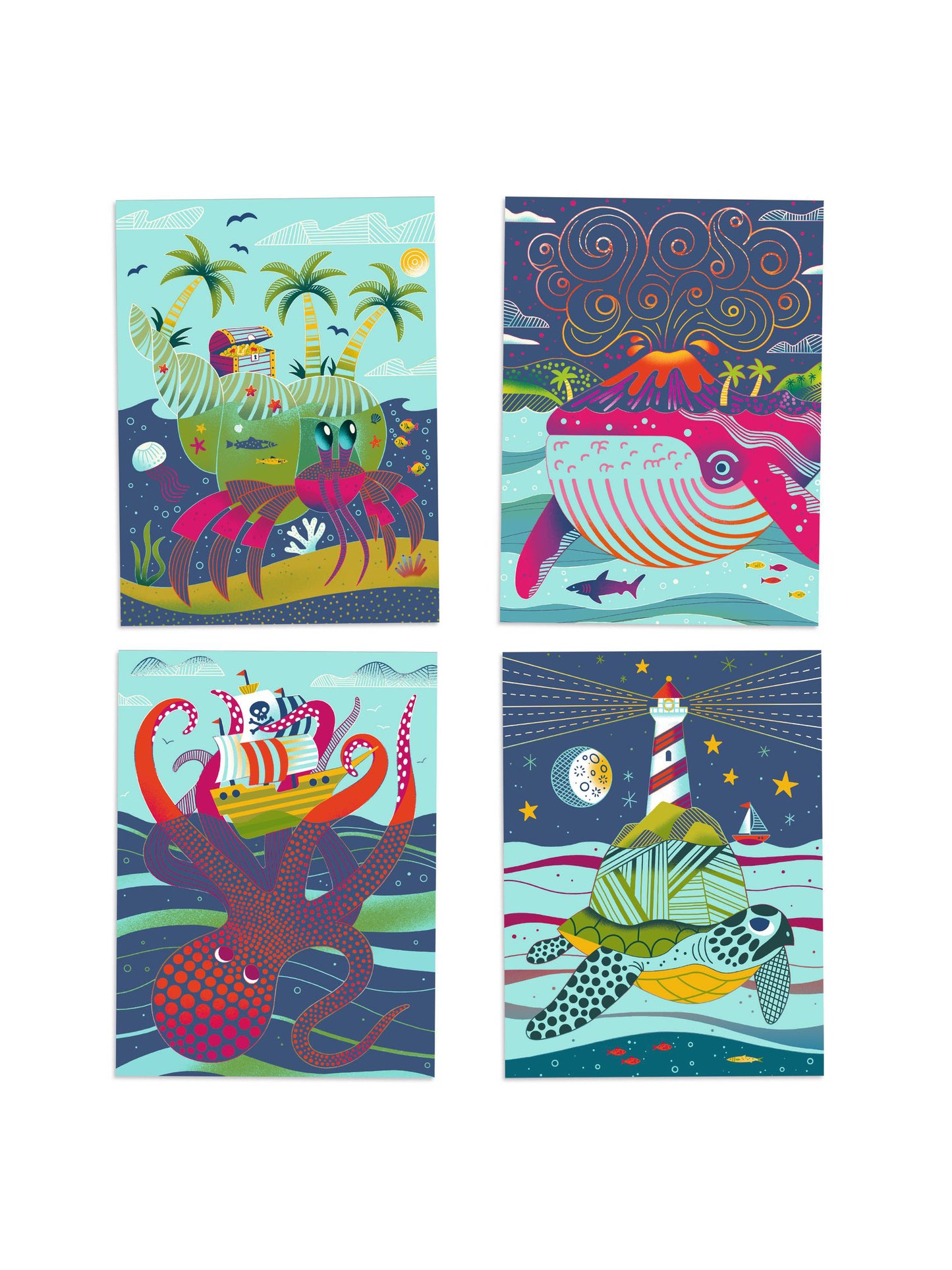 Above & Below Scratch Art