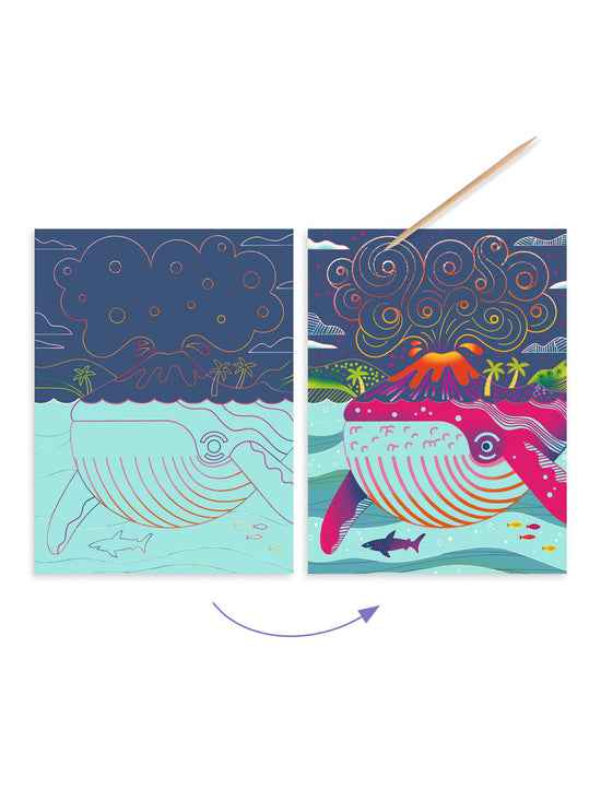 Above & Below Scratch Art