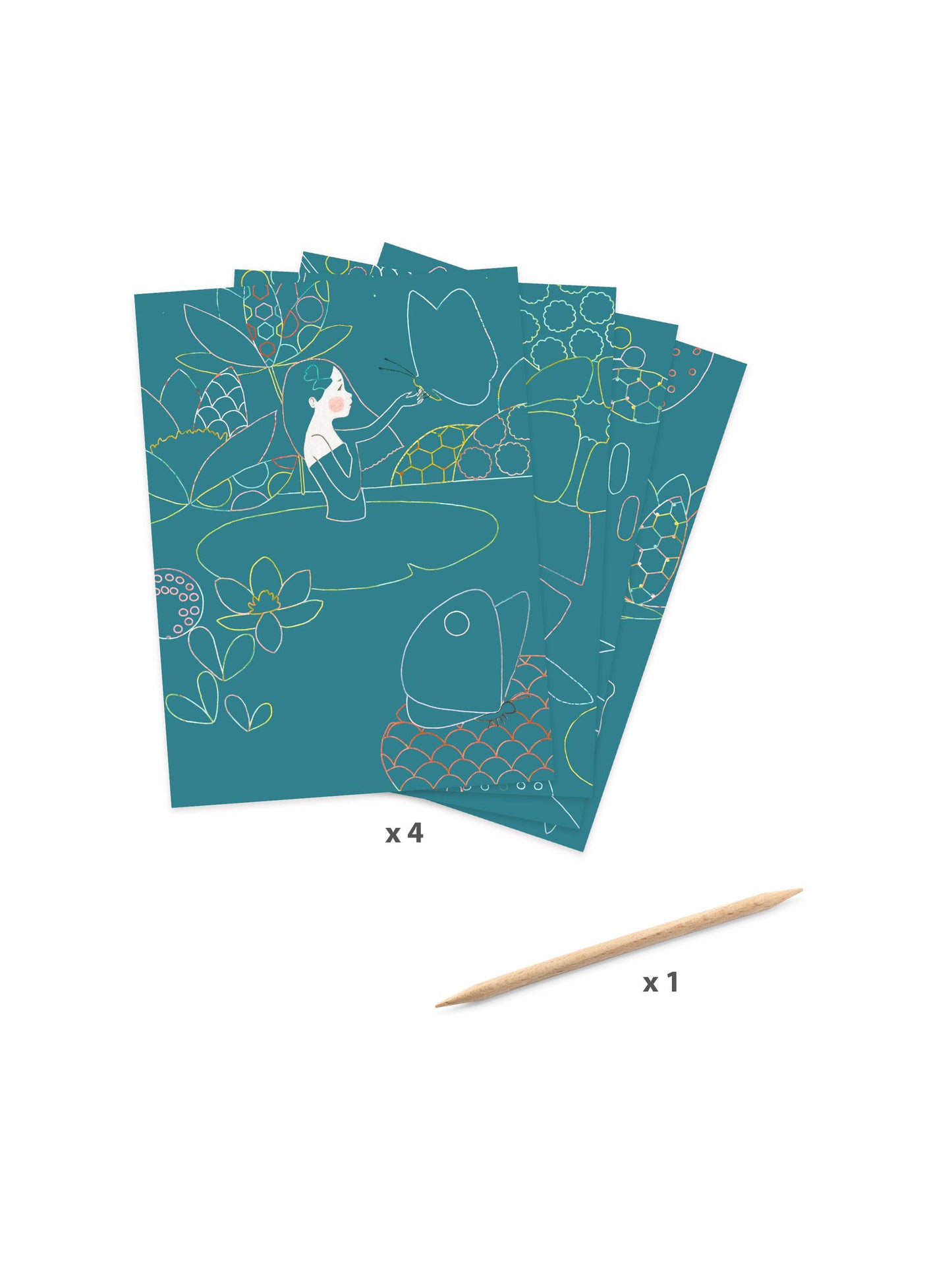 The Pond Scratch Art