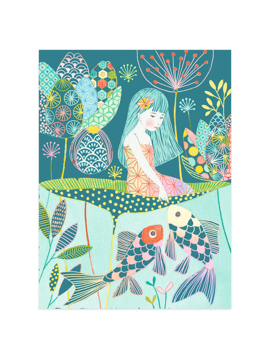 The Pond Scratch Art