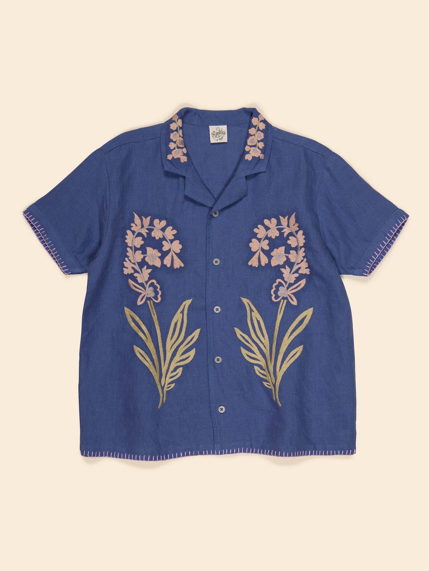 Donny Embroidered Shirt - Azul