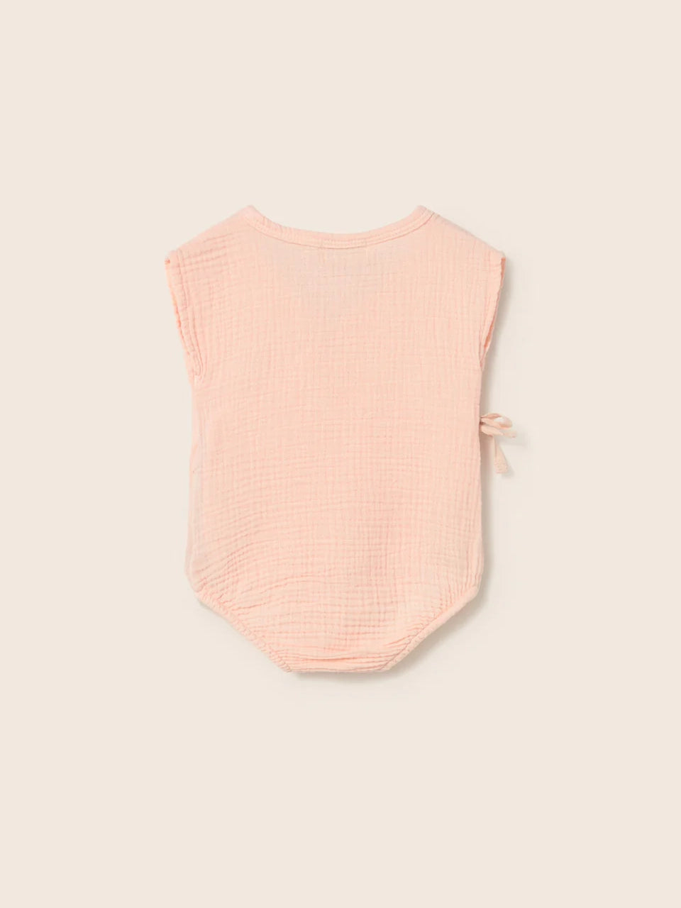 Cloud Pink Soft Gauze Cotton Newborn Bodysuit
