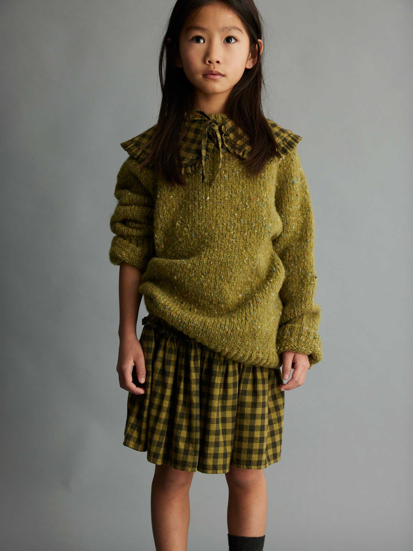 Green Flecked Sweater