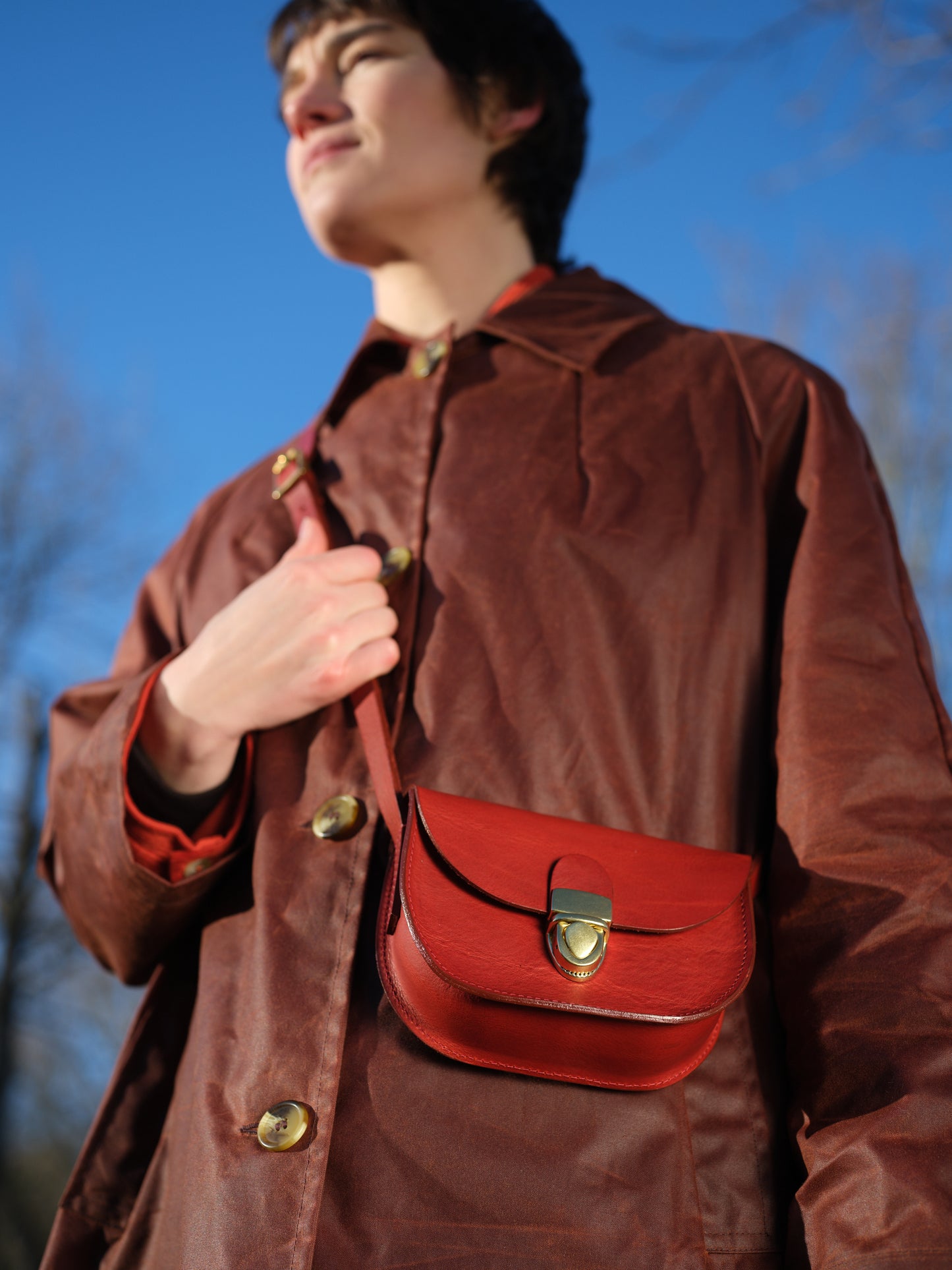 Redcurrant Mini Telegram Bag