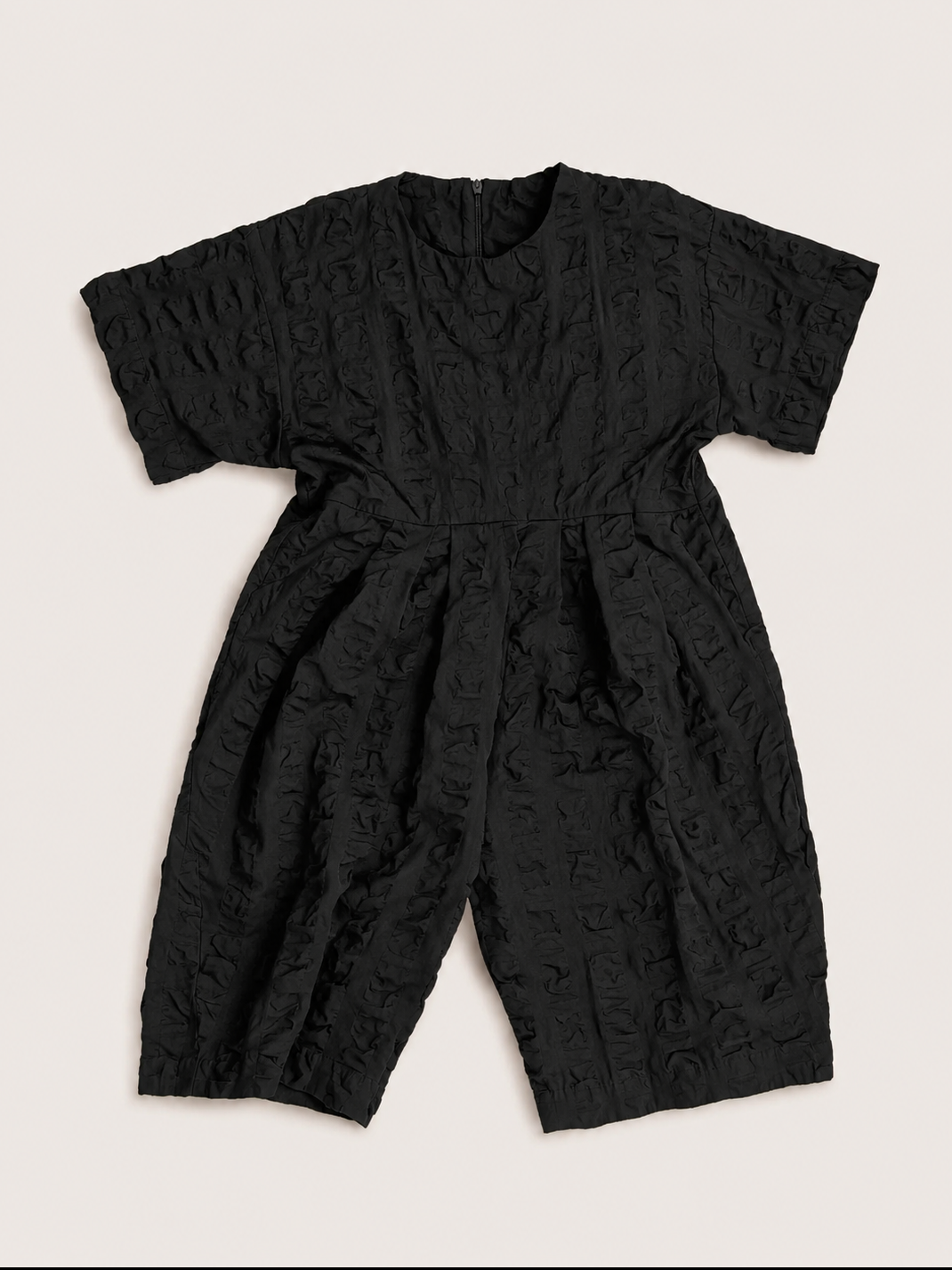 Black Giant Seersucker Dorian Jumpsuit