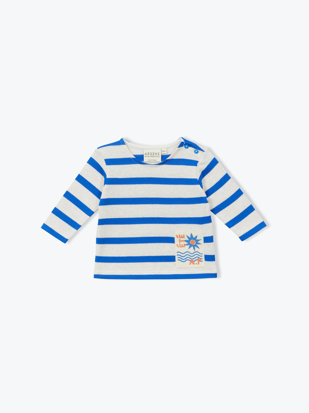 Electric Blue Mariniere Baby T-Shirt
