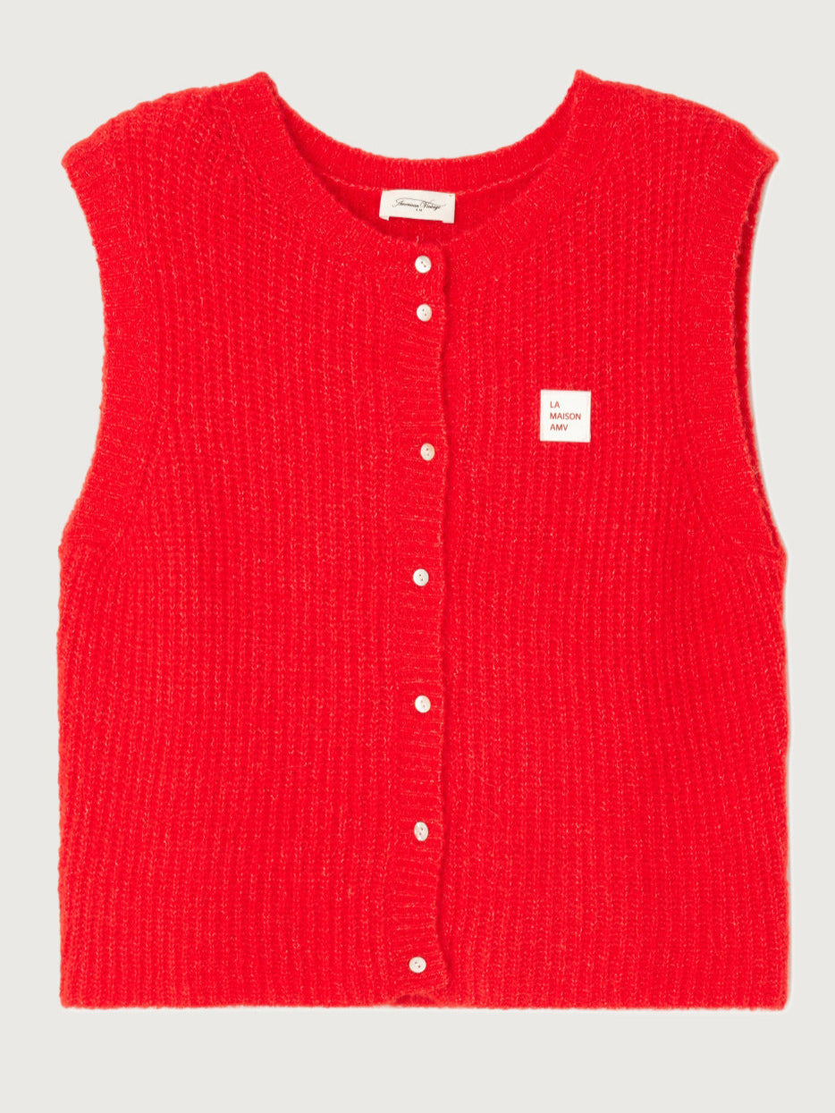 Chilli Red East Knit Vest