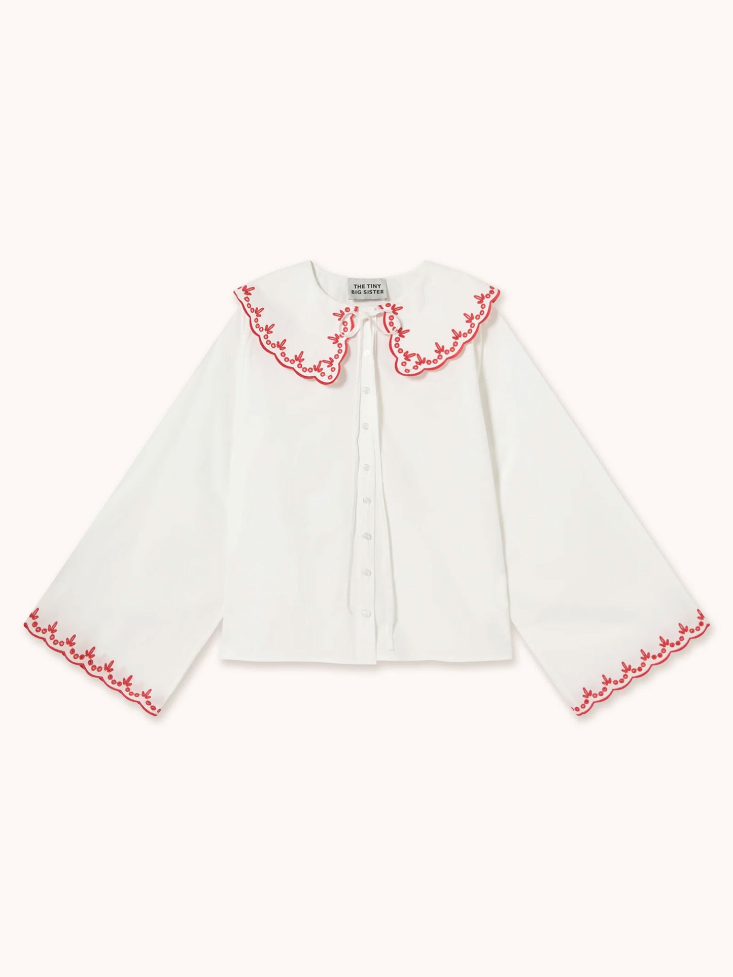 Embroidered Neck Shirt