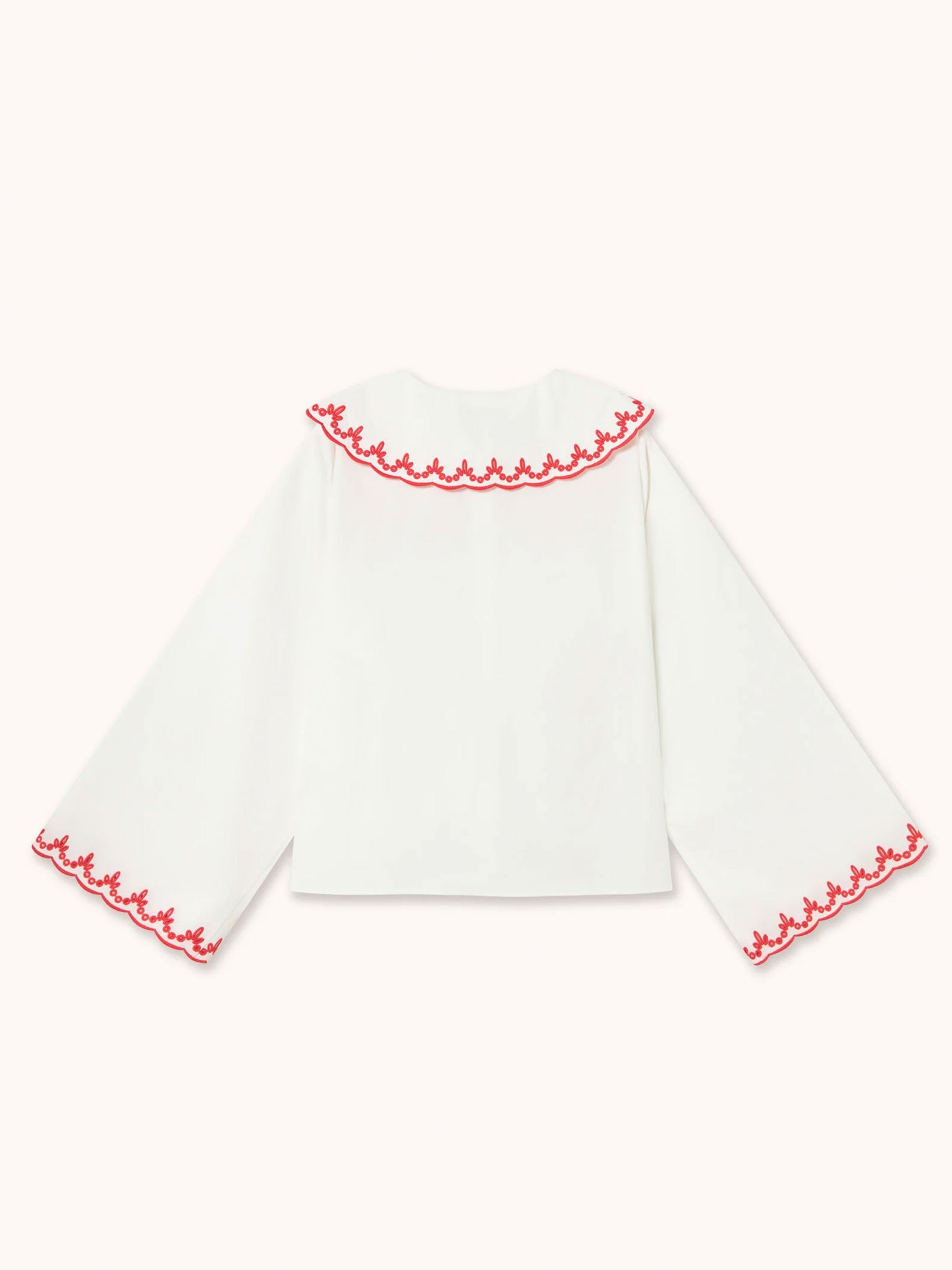 Embroidered Neck Shirt