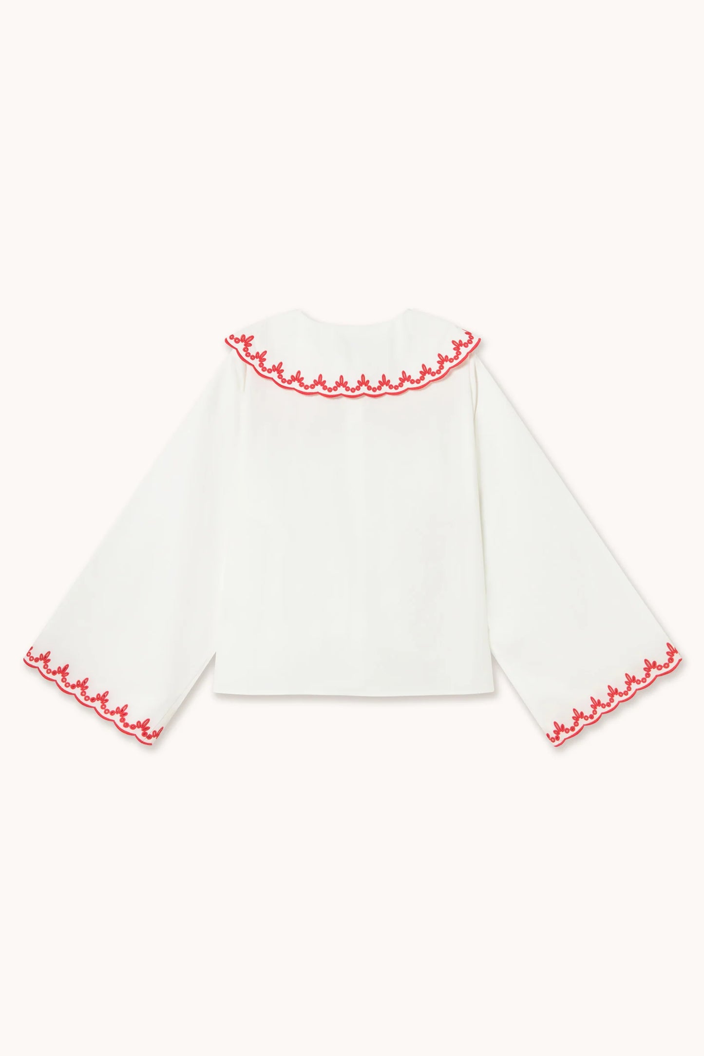 Embroidered Neck Shirt