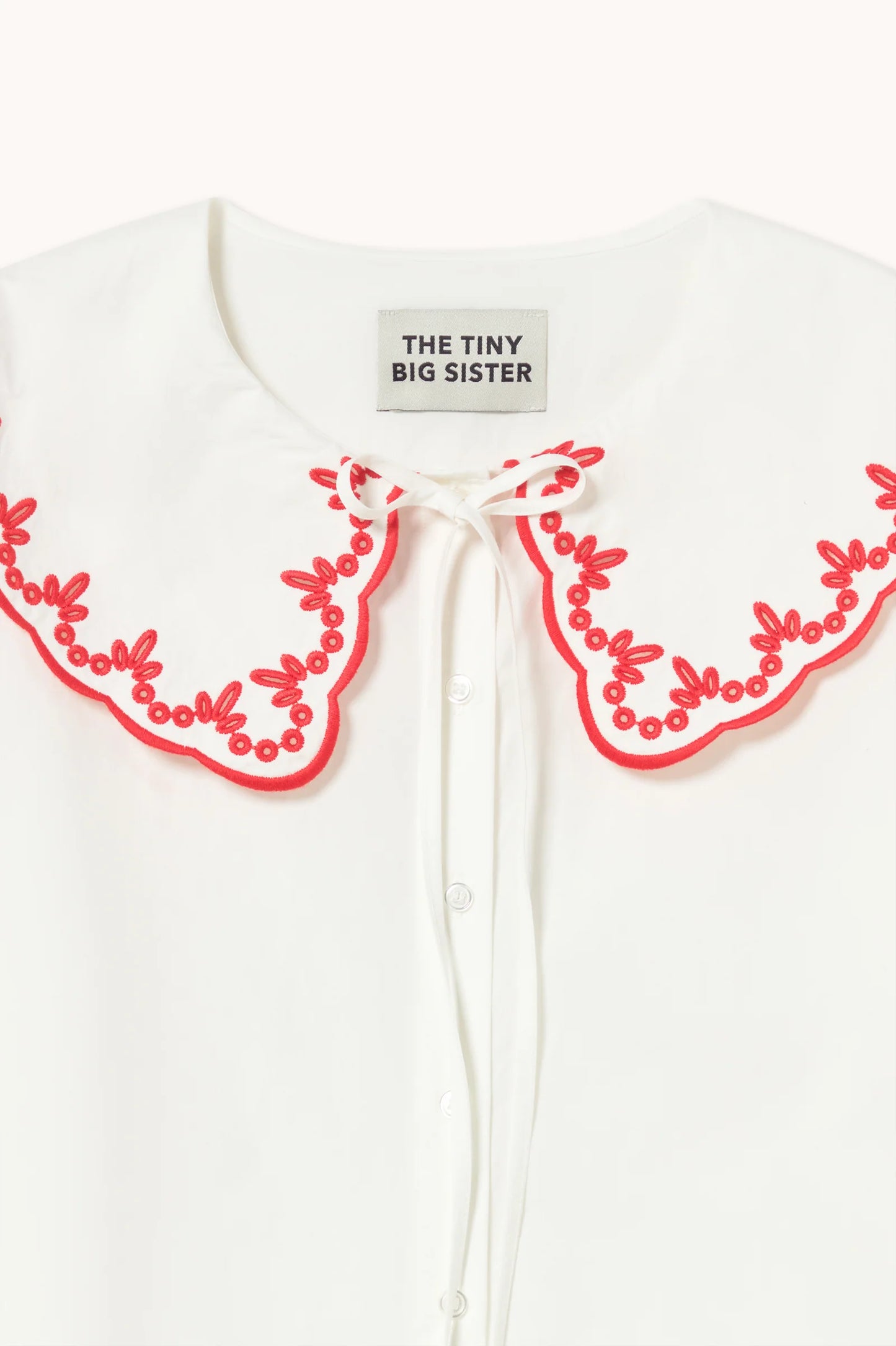 Embroidered Neck Shirt