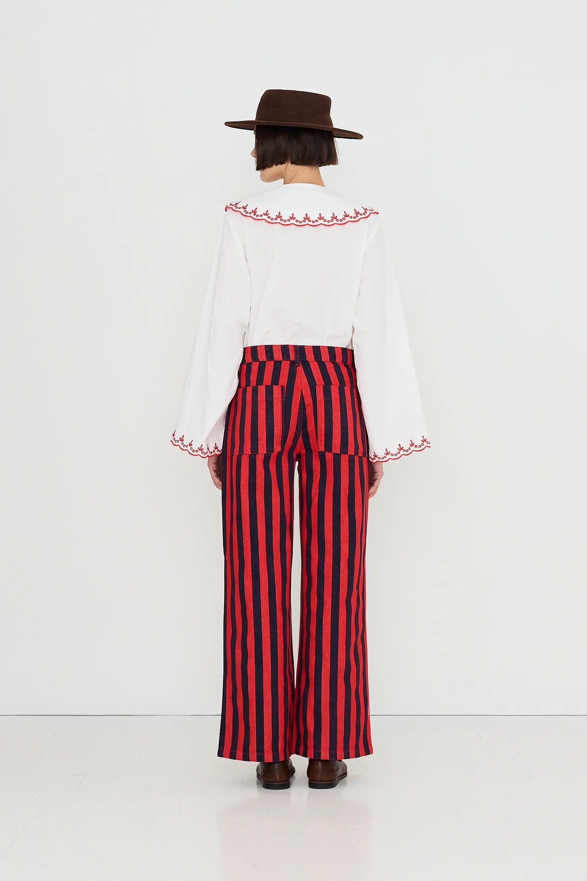 Embroidered Neck Shirt