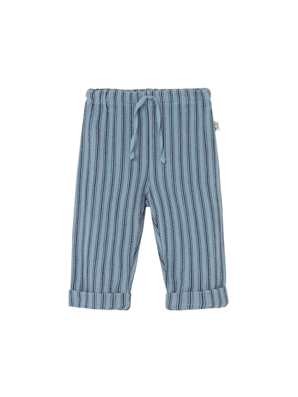 Blue Rustic Striped Cotton Baby Pants