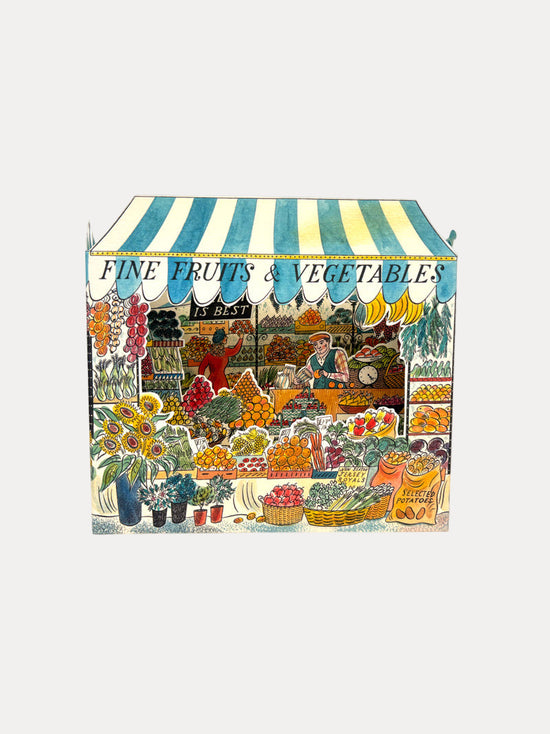 Fruit & Veg Die Cut Card