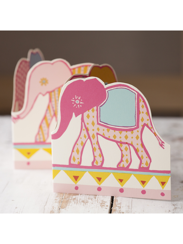 Load image into Gallery viewer, Carnival of the Elephants Concertina Card
