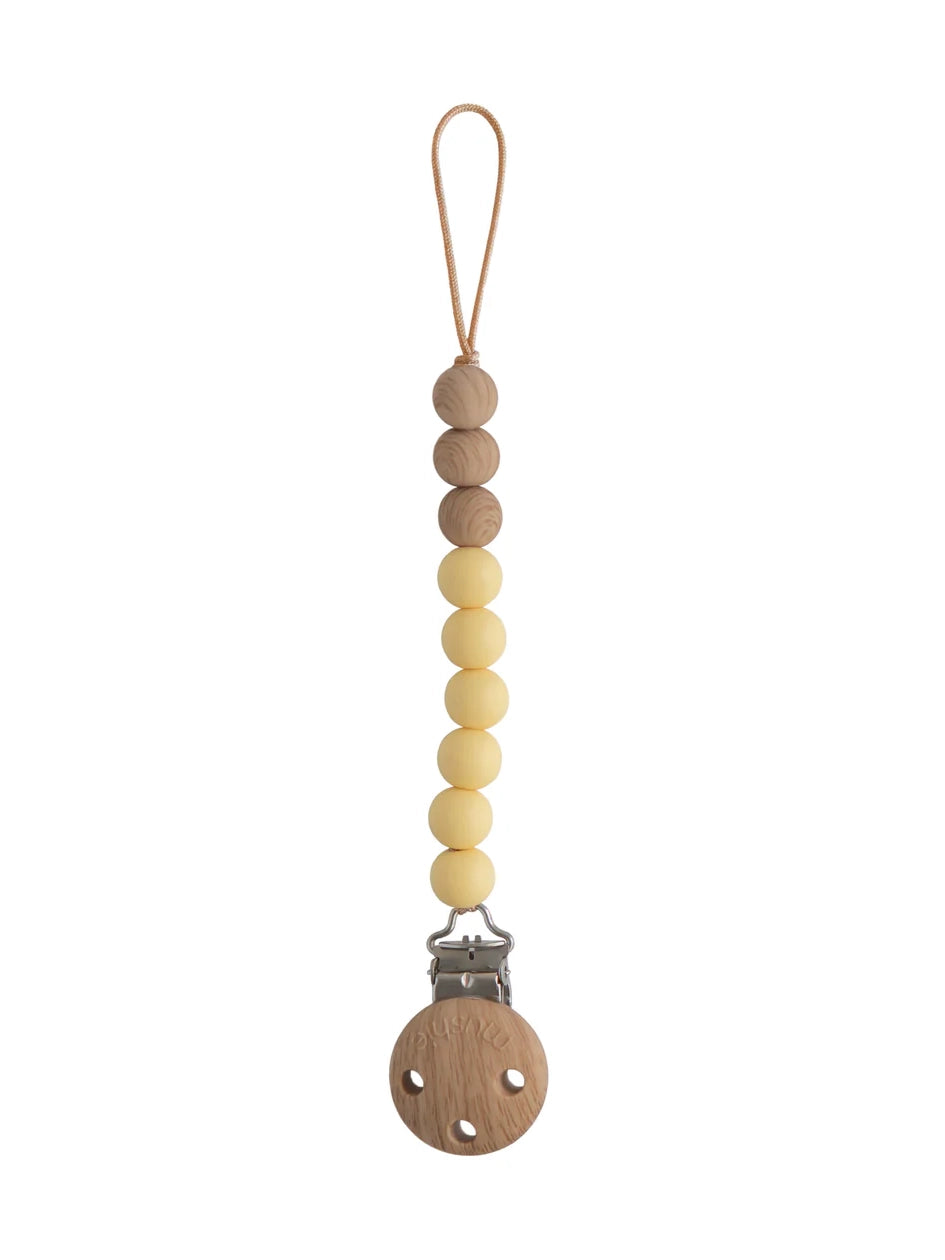 Mustard Yellow Eva Pacifier Clip