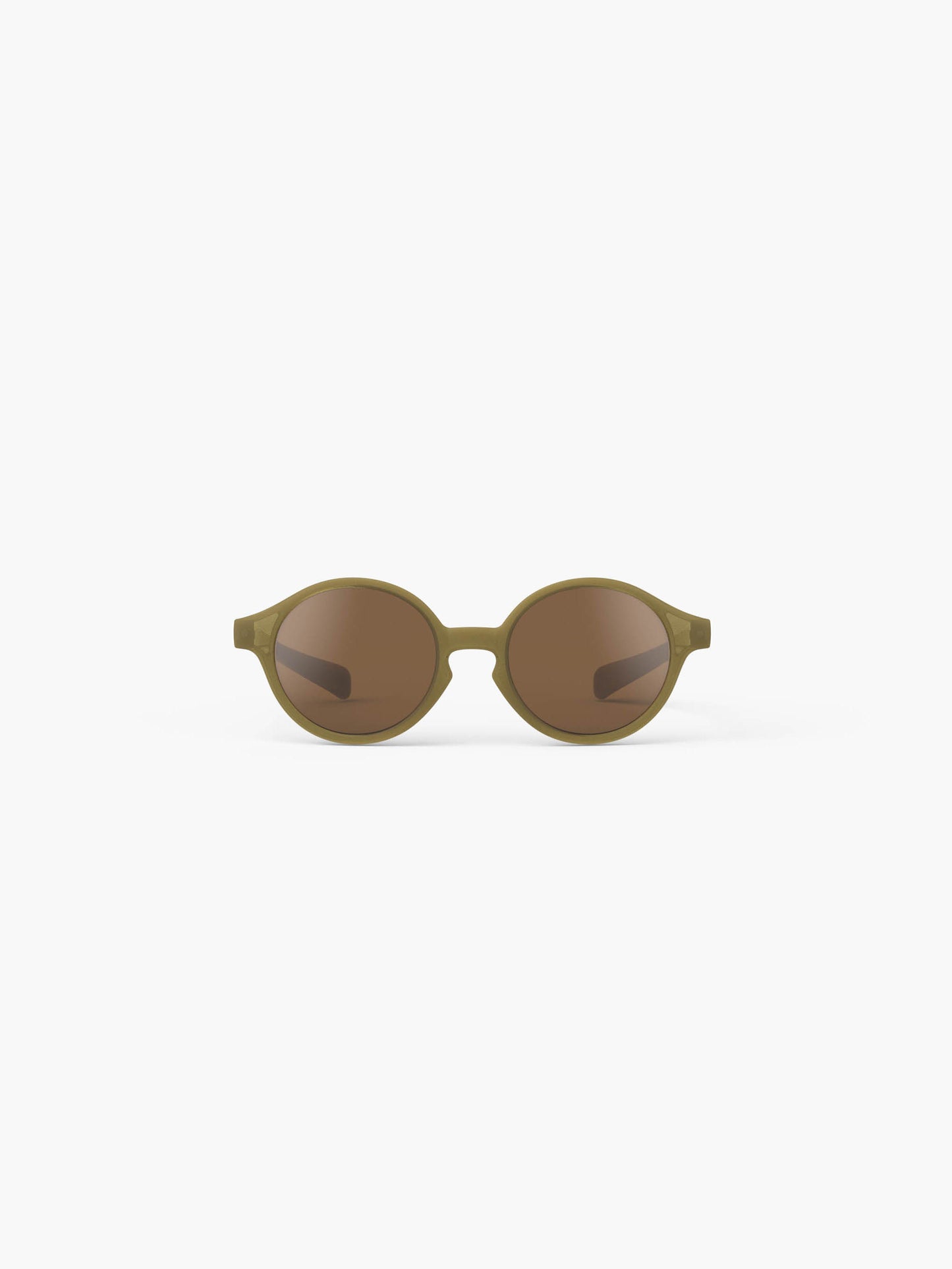 Glossy Khaki Baby Sunglasses