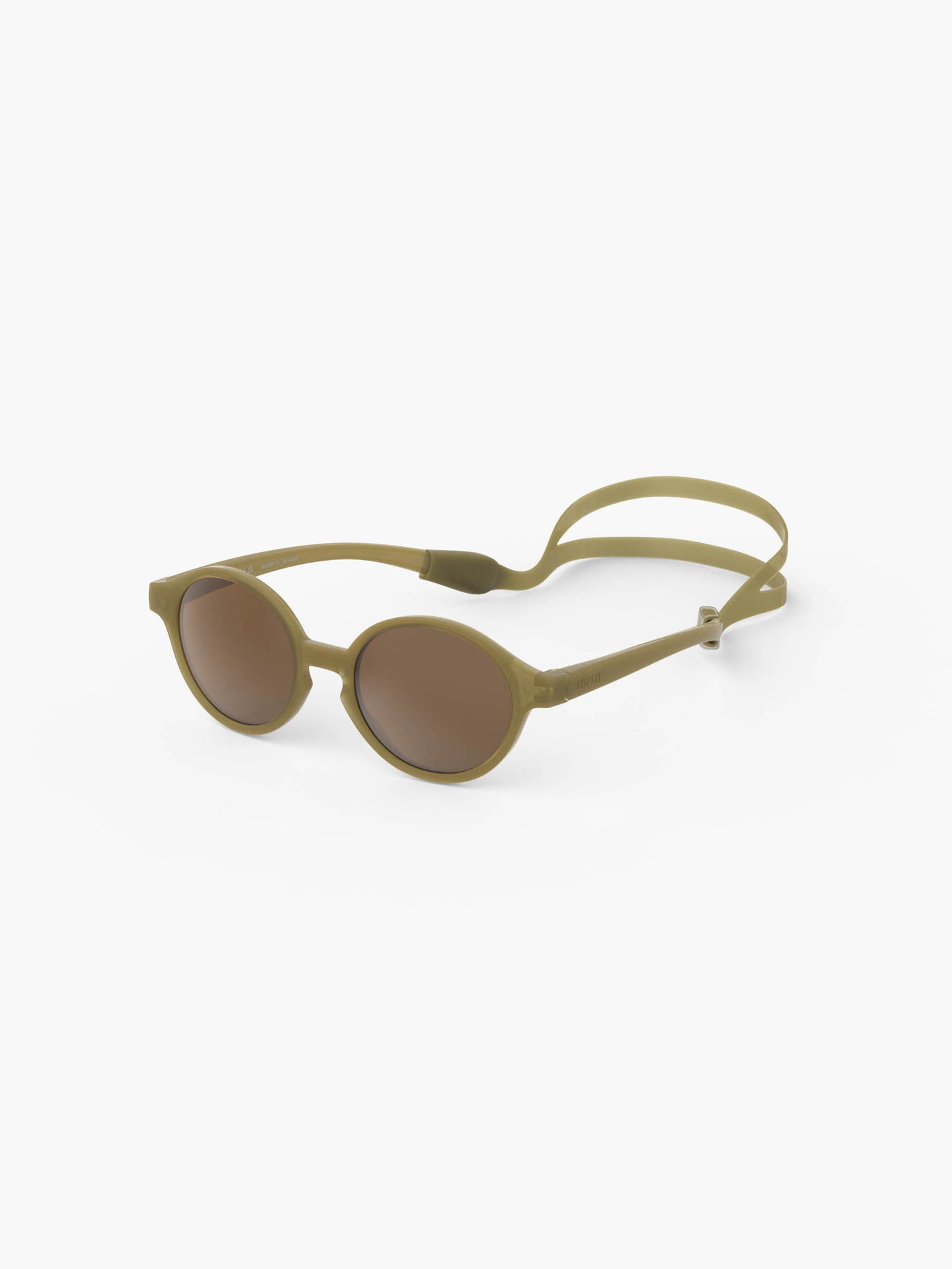 Glossy Khaki Baby Sunglasses