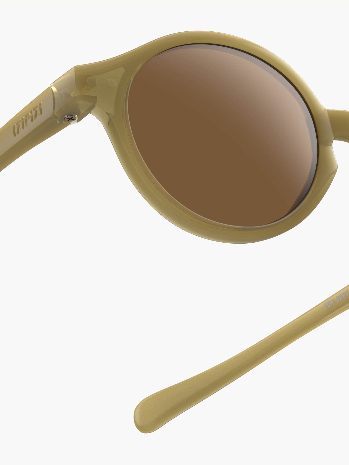 Glossy Khaki Baby Sunglasses