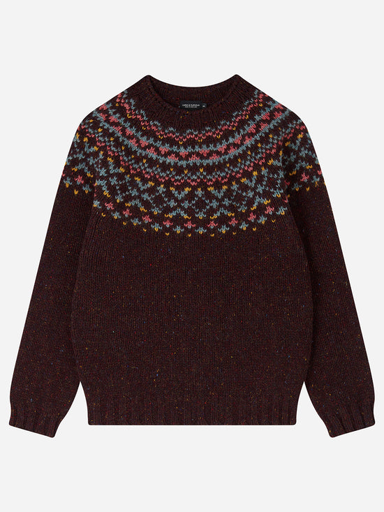 Berry Chunky Fairisle Jumper