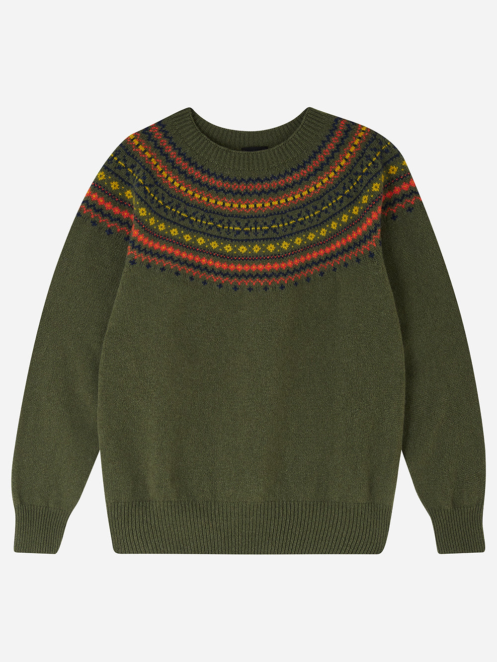 Forest Green Fairisle Jumper Luna Curious