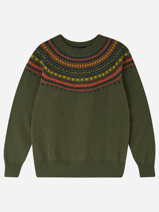 Forest Green Fairisle Jumper