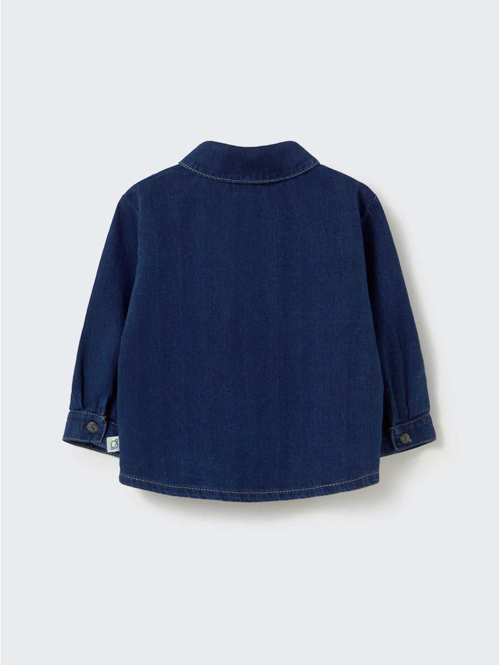 Herringbone Twill Denim Baby Shirt
