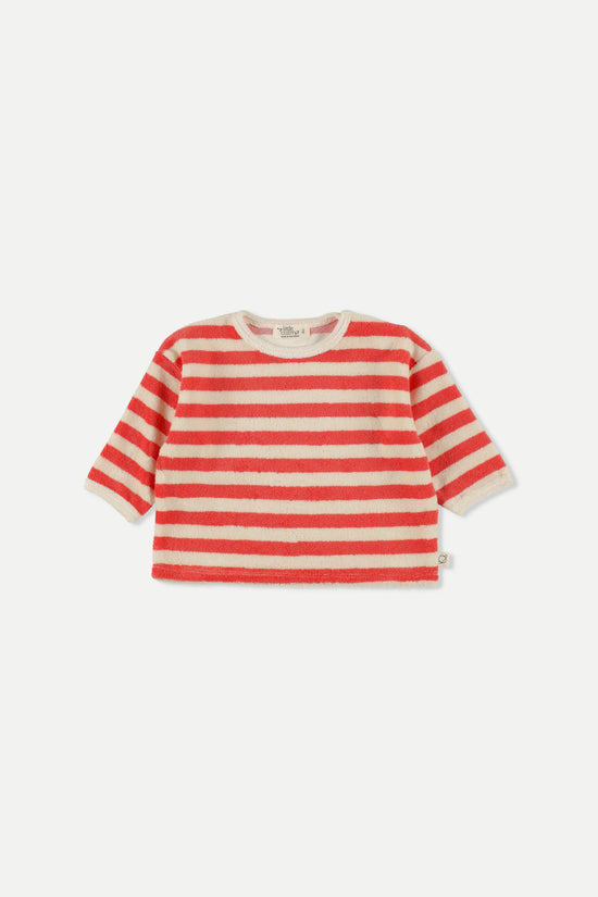 Pink Ruby Stripes Towelling Baby Top