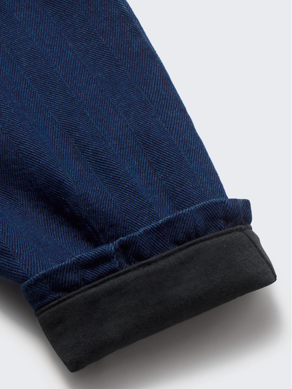Navy Herringbone Denim Baby Pants