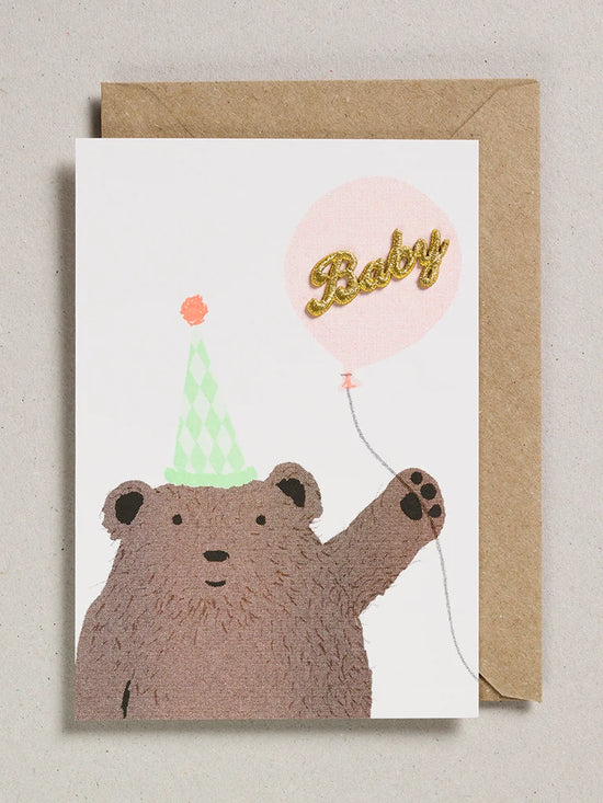 Bear & Balloon Baby Card