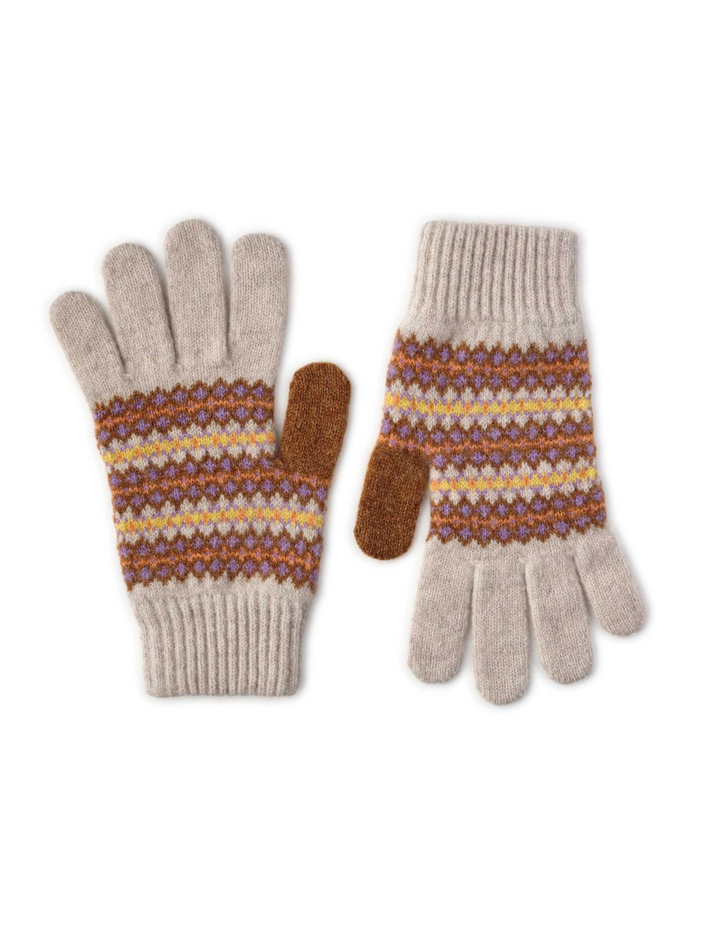 Heather Fairisle Gloves