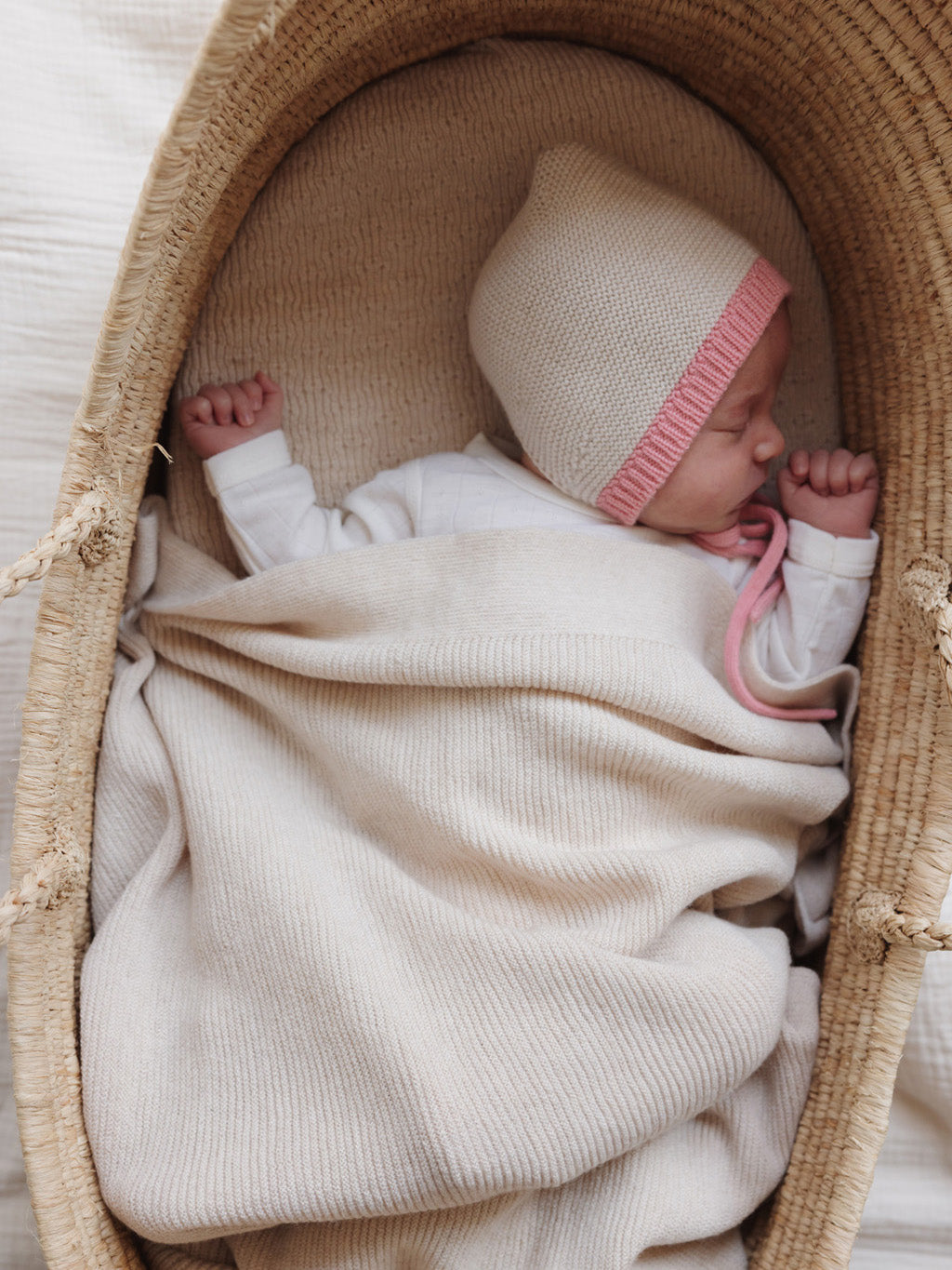 Cream Gust Baby Blanket