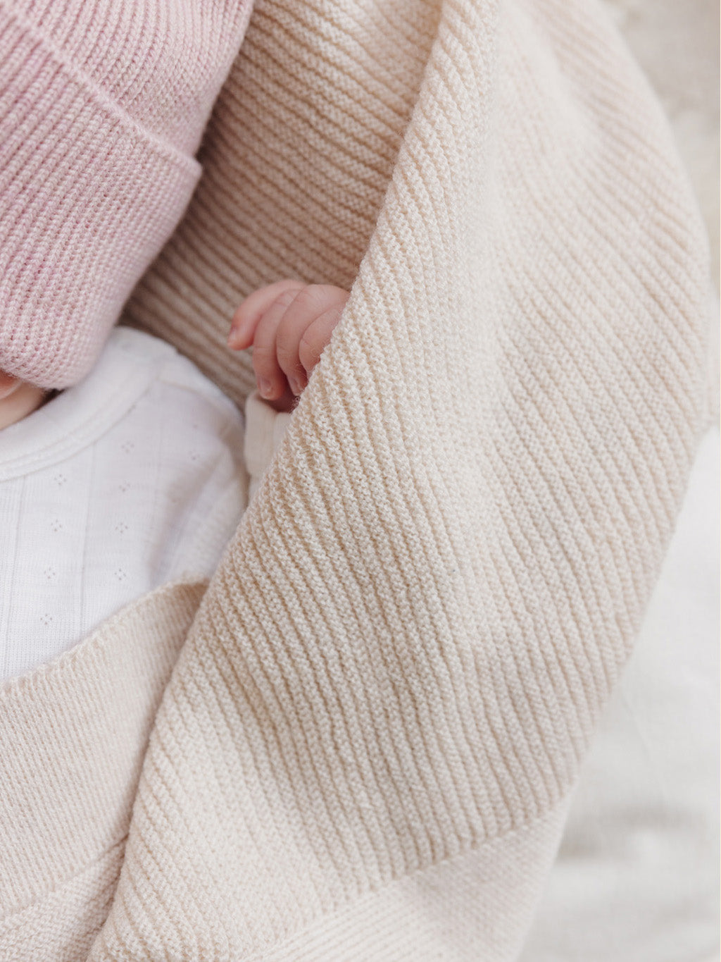 Cream Gust Baby Blanket