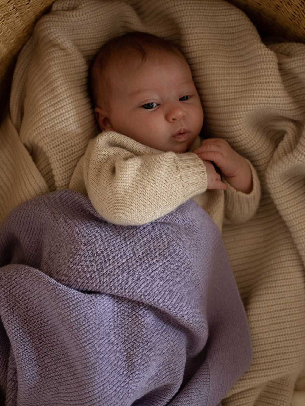 Lilac Gust Baby Blanket