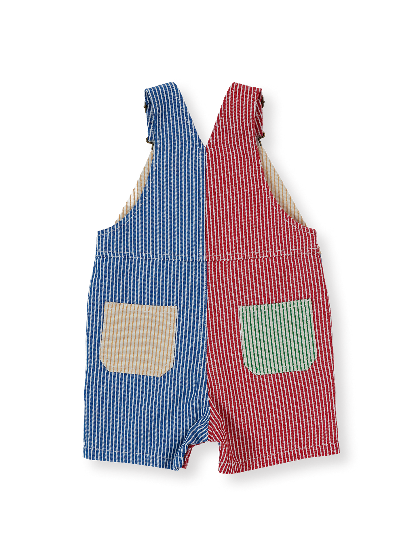 Patchwork Stripe Burton Overalls