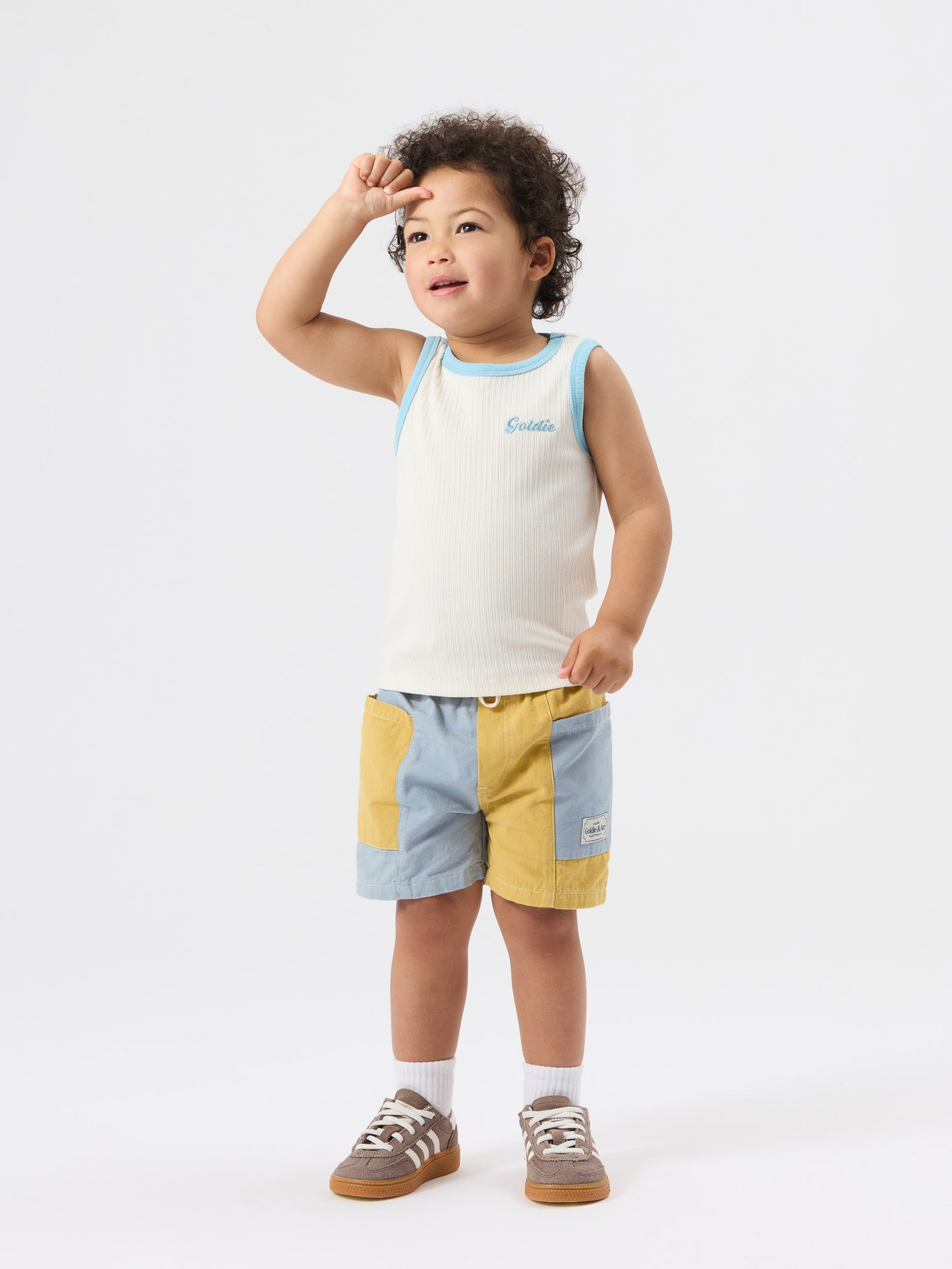 Sky & Butter Patchy Pocket Short