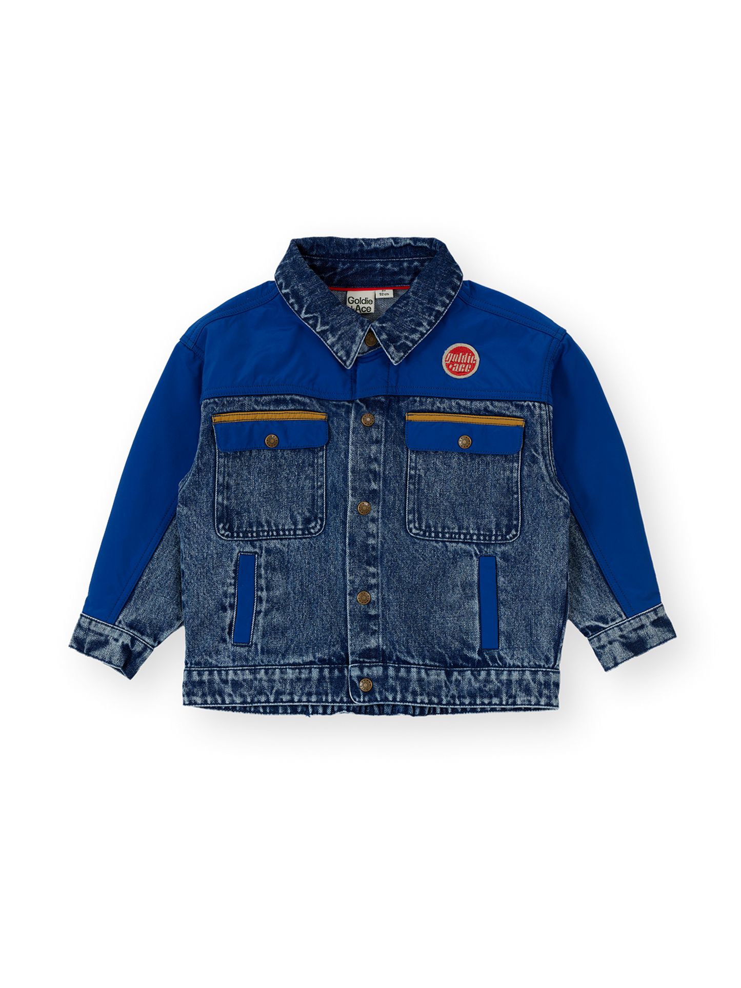 Colour Block Vintage Denim Jacket