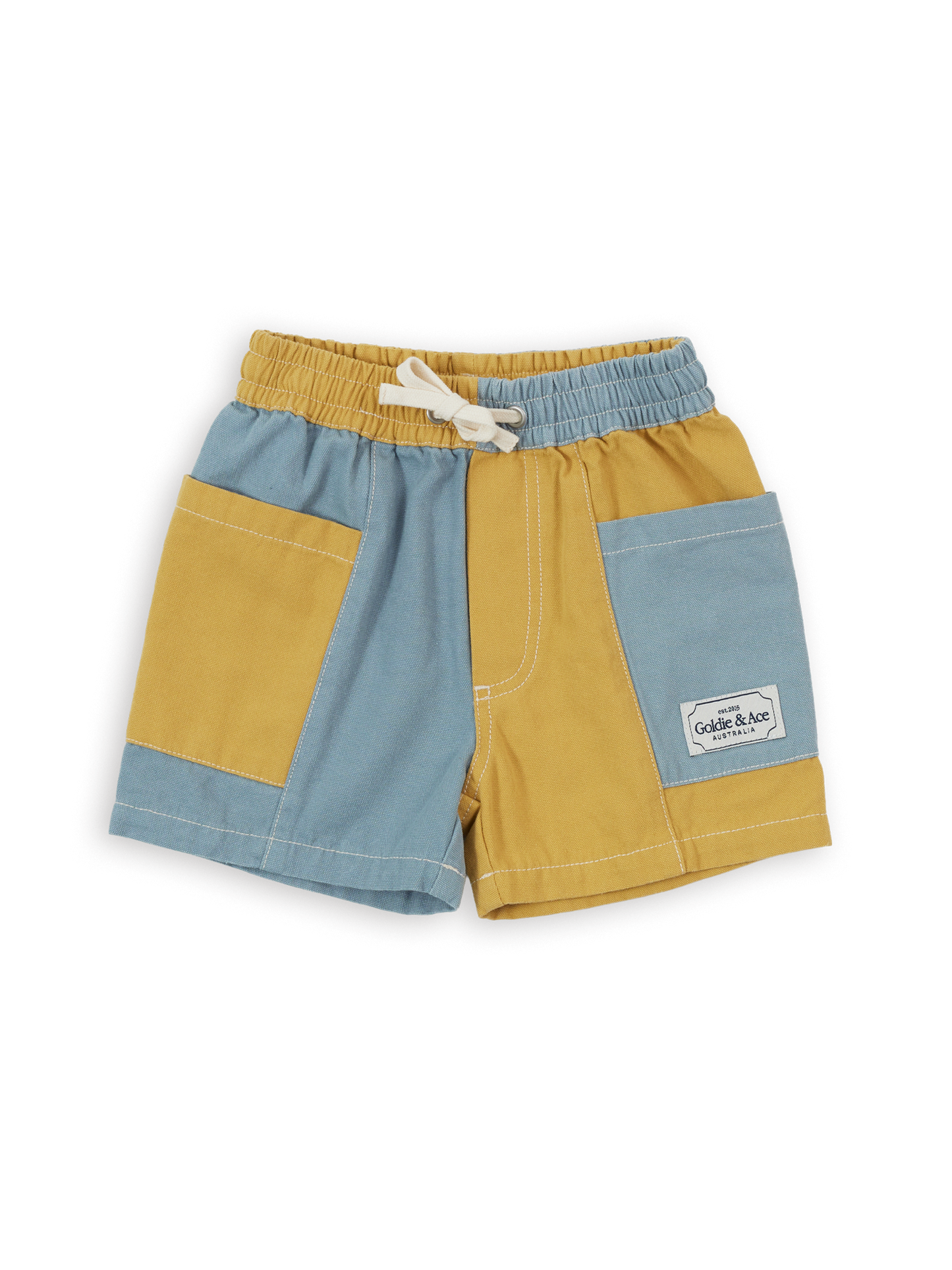 Sky & Butter Patchy Pocket Short