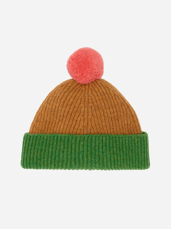 Load image into Gallery viewer, Cinnamon &amp;amp; Parsley Kids Pom Hat
