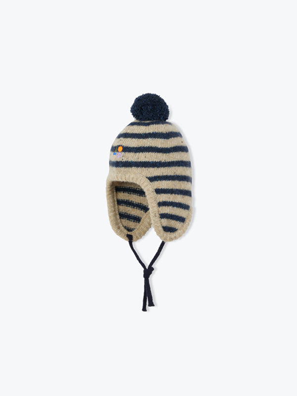 Marine Stripe Baby Bonnet