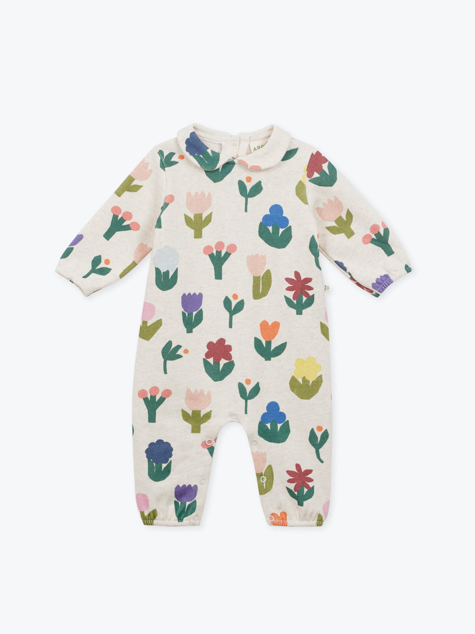 Floral Fleece Jumpsuit